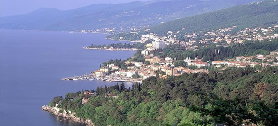 Elevated view of Opatija