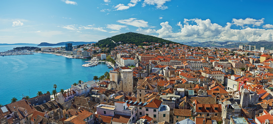 Panoramic view of Split