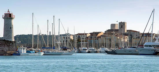 Entrance to Antibes Harbour