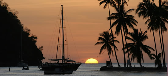 Sunset Marigot Bay, St Lucia