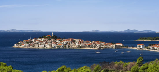 View of the Island of Primosten, Croatia