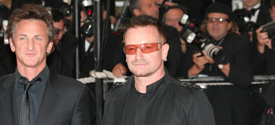 Sean Penn & Bono, Cannes