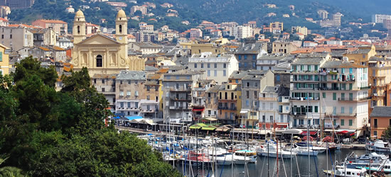 Elevated view of Bastia, Corsica
