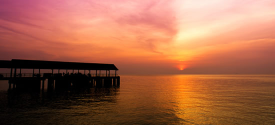 Pier at Sunset, Tioman Islands