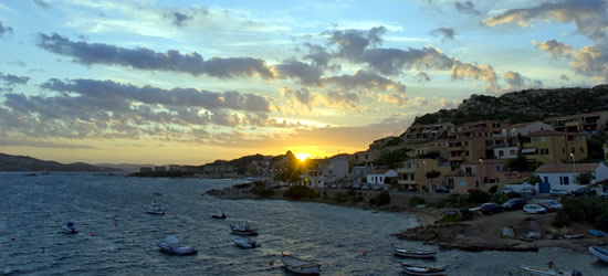 Sunset over the Maddalena Islands