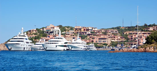 Mega Yachts of Sardinia