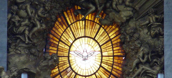 Stained Glass of St Peter's Basilica