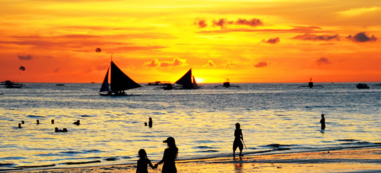 Breathtaking Sunset at Whitesands Beach