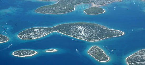 Islands at the entrance to Murter