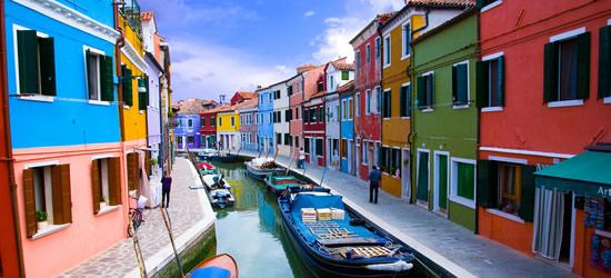 Multi-Coloured Houses of Burano, Venice