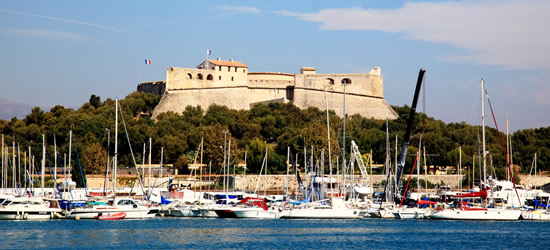 The Scenic Coast of Antibes, France