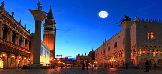 Full Moon at Piazza San Marco, Venice