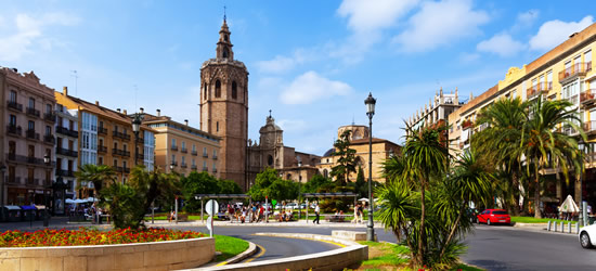 Plaza de la Reina & Micalet Tower, Valencia