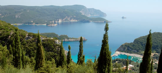 Paleokastritsa Bay, Corfu settentrionale