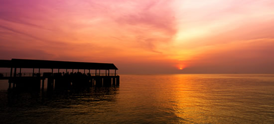Pier at Sunset, Tioman Islands