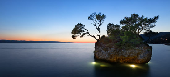 Sunset Kamen Brela, Baska Voda
